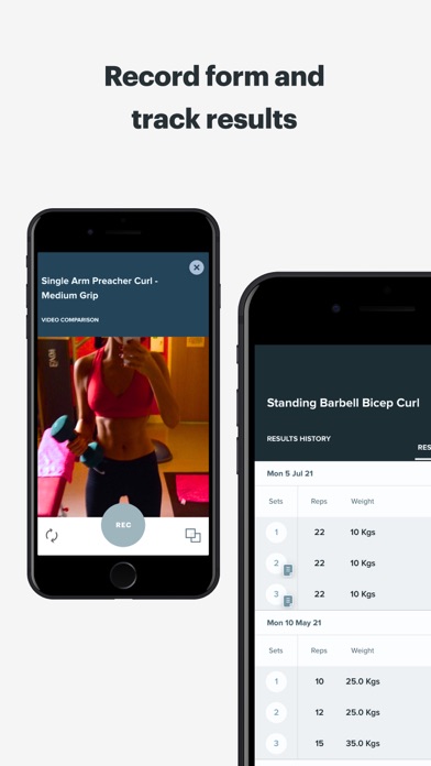Online Personal Training Screenshot