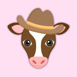 Brown White Cow Emoji Stickers