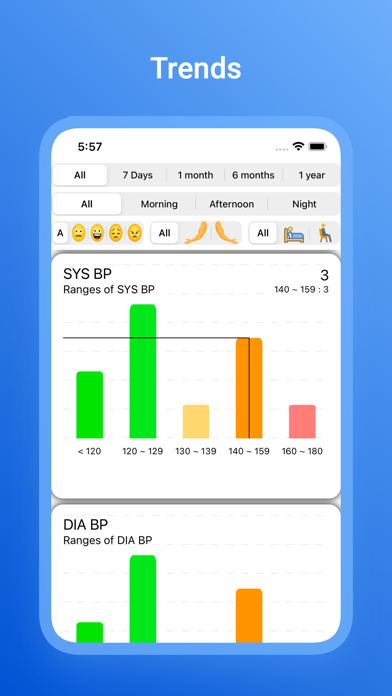 Blood Pressure App & Log Screenshot