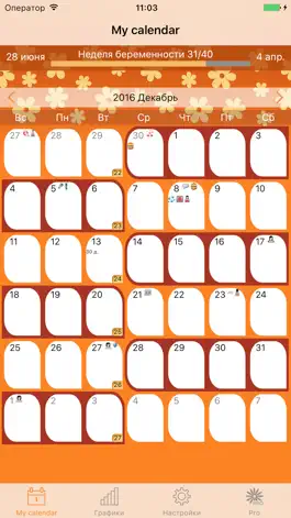 Game screenshot WomanLog Pregnancy Calendar mod apk