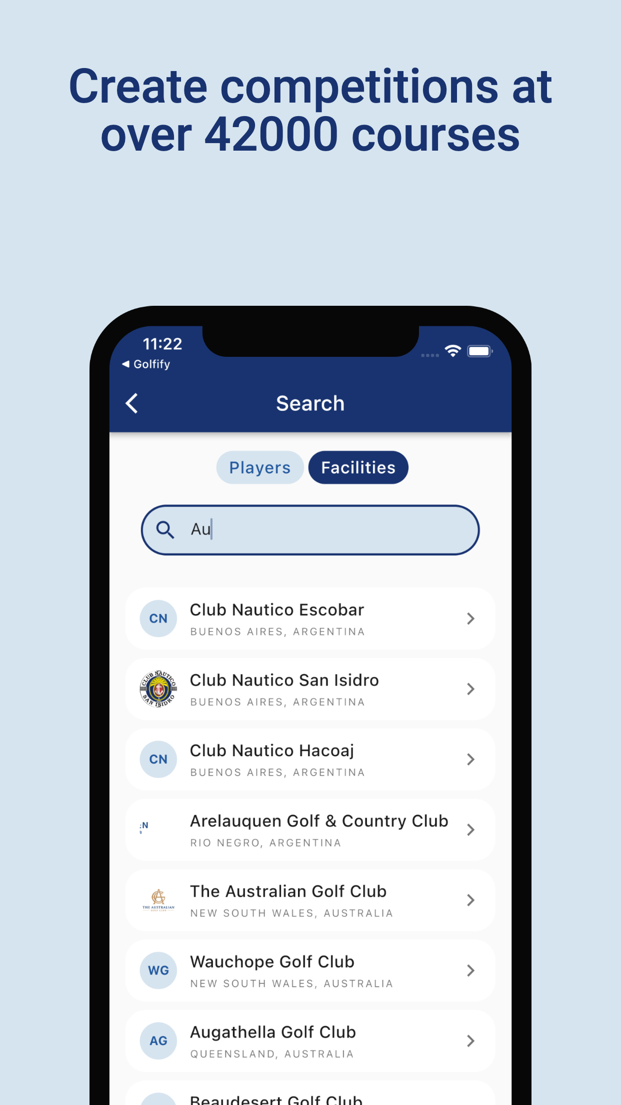 Golfify - Golf Tournament App