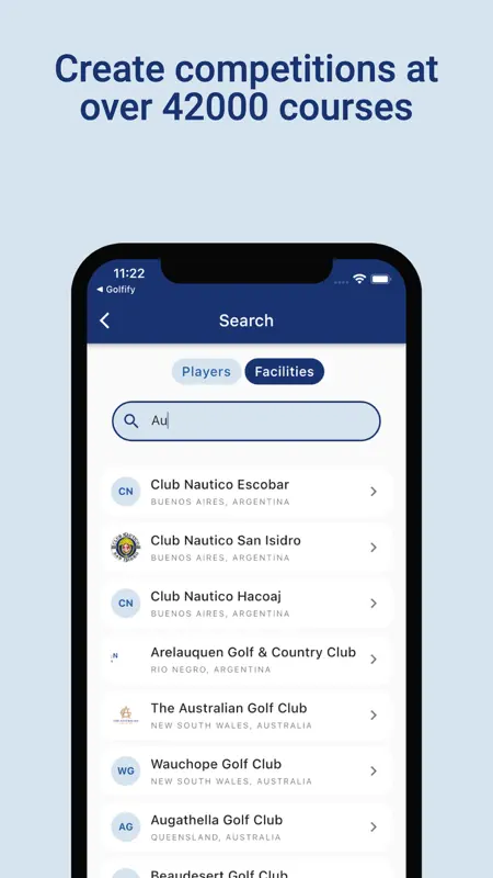 Golfify - Golf Tournament App screenshot 1 of 8