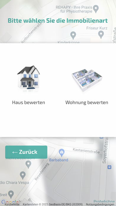 Immobilienwert Screenshot