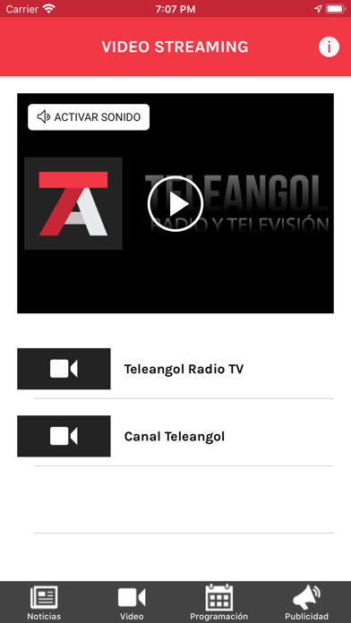 Teleangol Radio Screenshot
