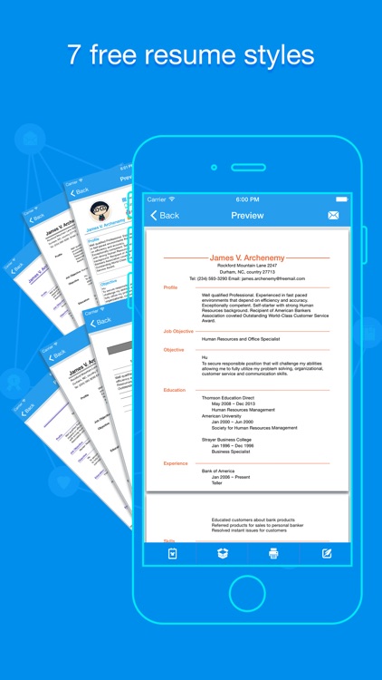 Quick Resume Pro - Resumes Builder and Designer screenshot-3