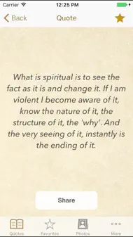 Krishnamurti Wisdom Quotes iphone bilder 0