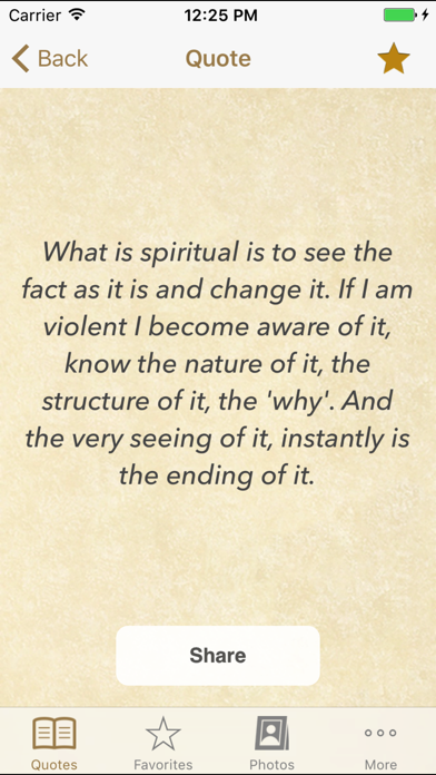 Krishnamurti Wisdom Quotes Screenshot