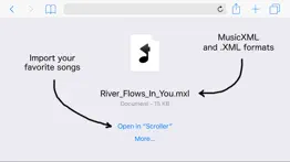 How to cancel & delete scroller: musicxml sheet music reader 3