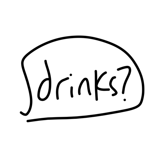 Drink sticker, fun beer wine stickers for iMessage