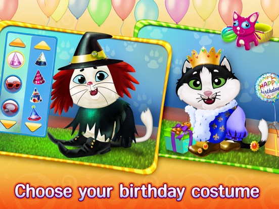 Kitty Cat Birthday Surprise: Care, Dress Up & Play iPad app afbeelding 4