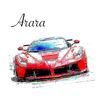 Color pencil effect - Arara - Hideki Ogawa