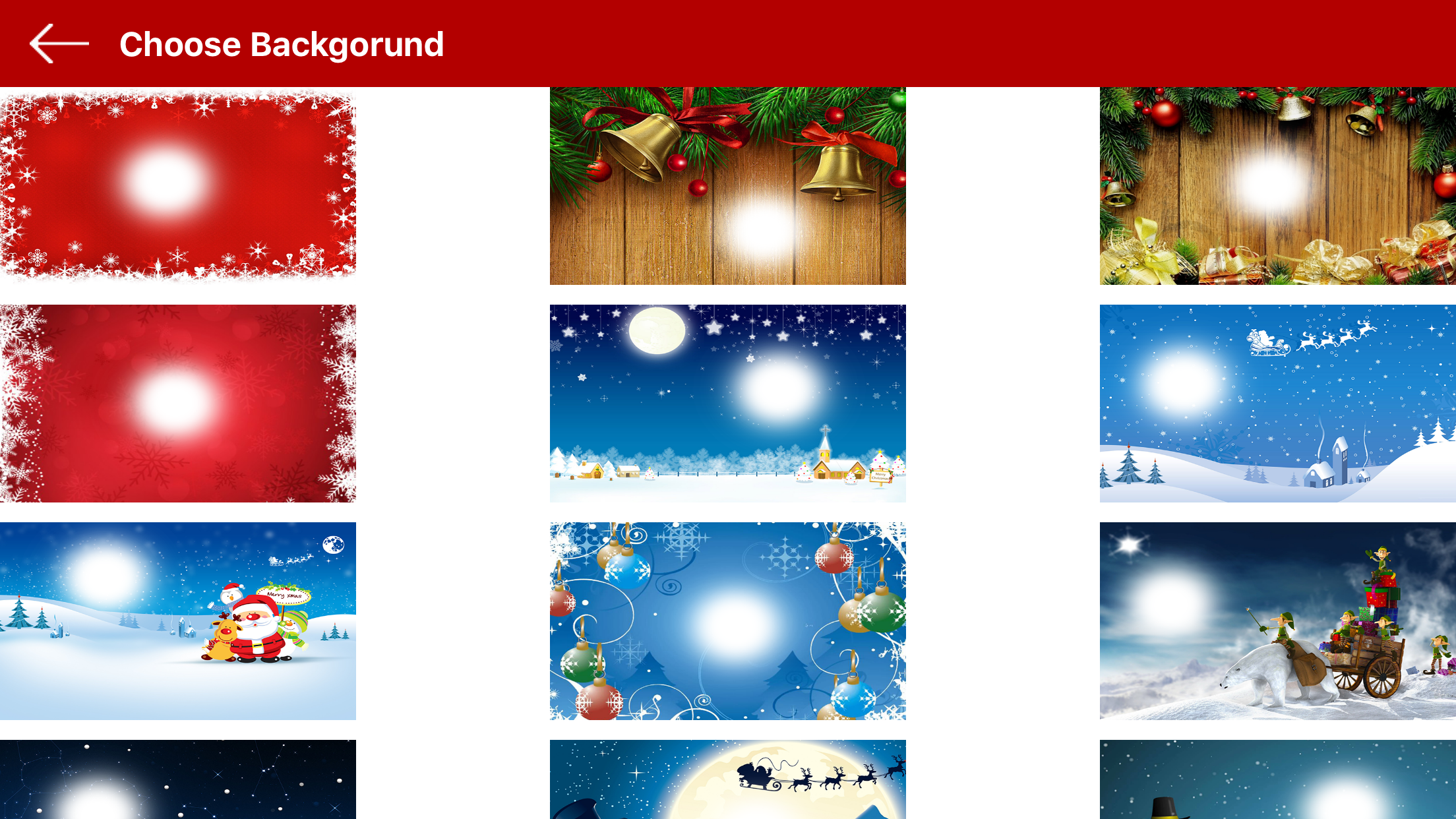 Christmas Backgrounds - Photo Editor screenshot 3