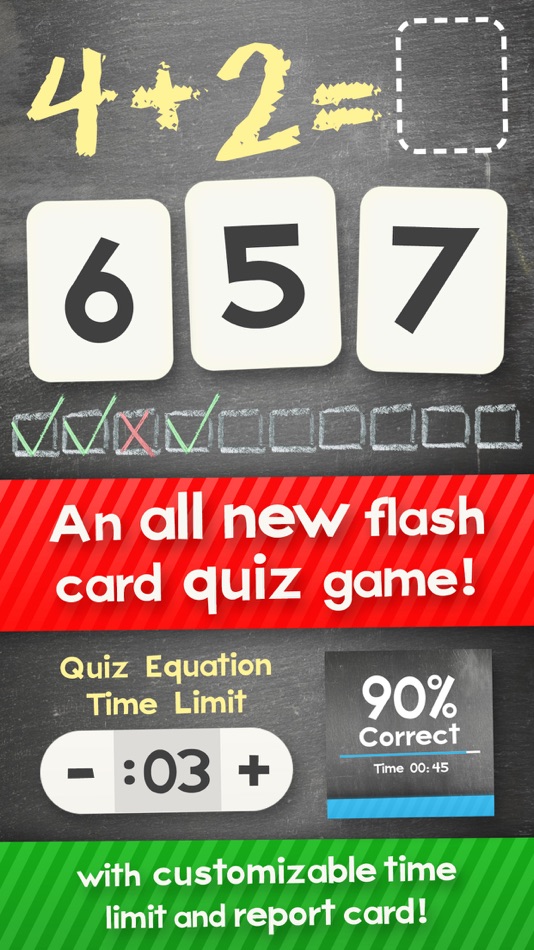 Addition Flash Cards Math Help Quiz Learning Games - 2.4 - (iOS)