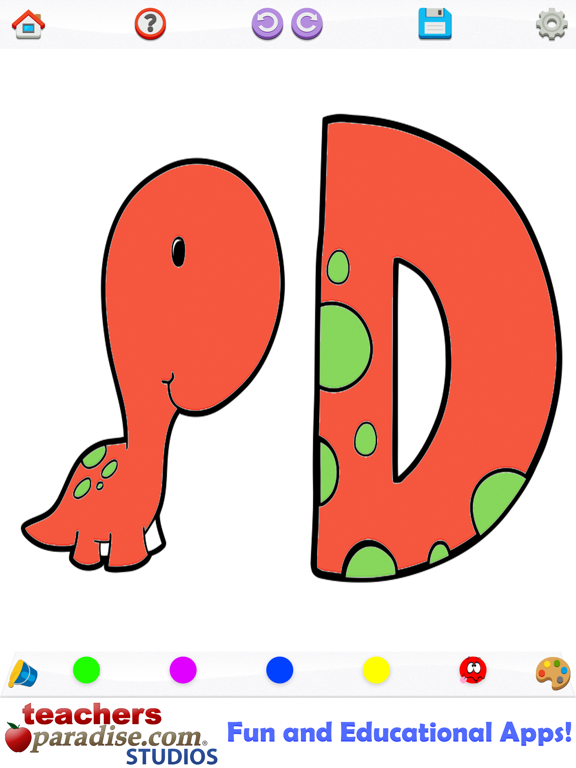 Dinosaurs Coloring Book iPad screenshot 5 - Book app