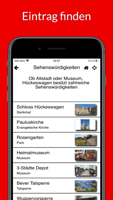 Stadtfuehrer Hückeswagen Screenshot