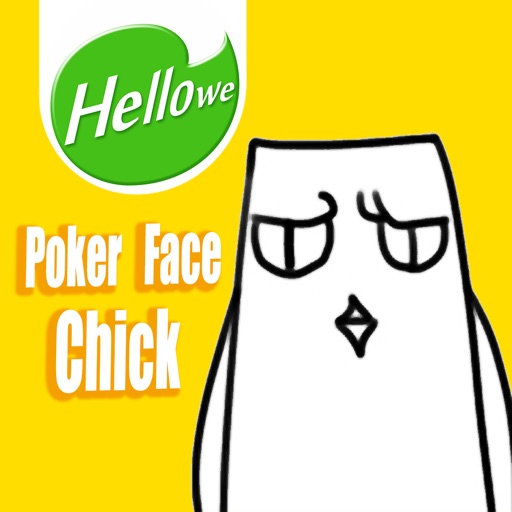 Hellowe Stickers: Poker Face Chick icon