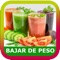 Jugos para Bajar de Peso es una aplicación que te permitirá Adelgazar o Perder Peso Rápido de forma saludable tomando jugos naturales