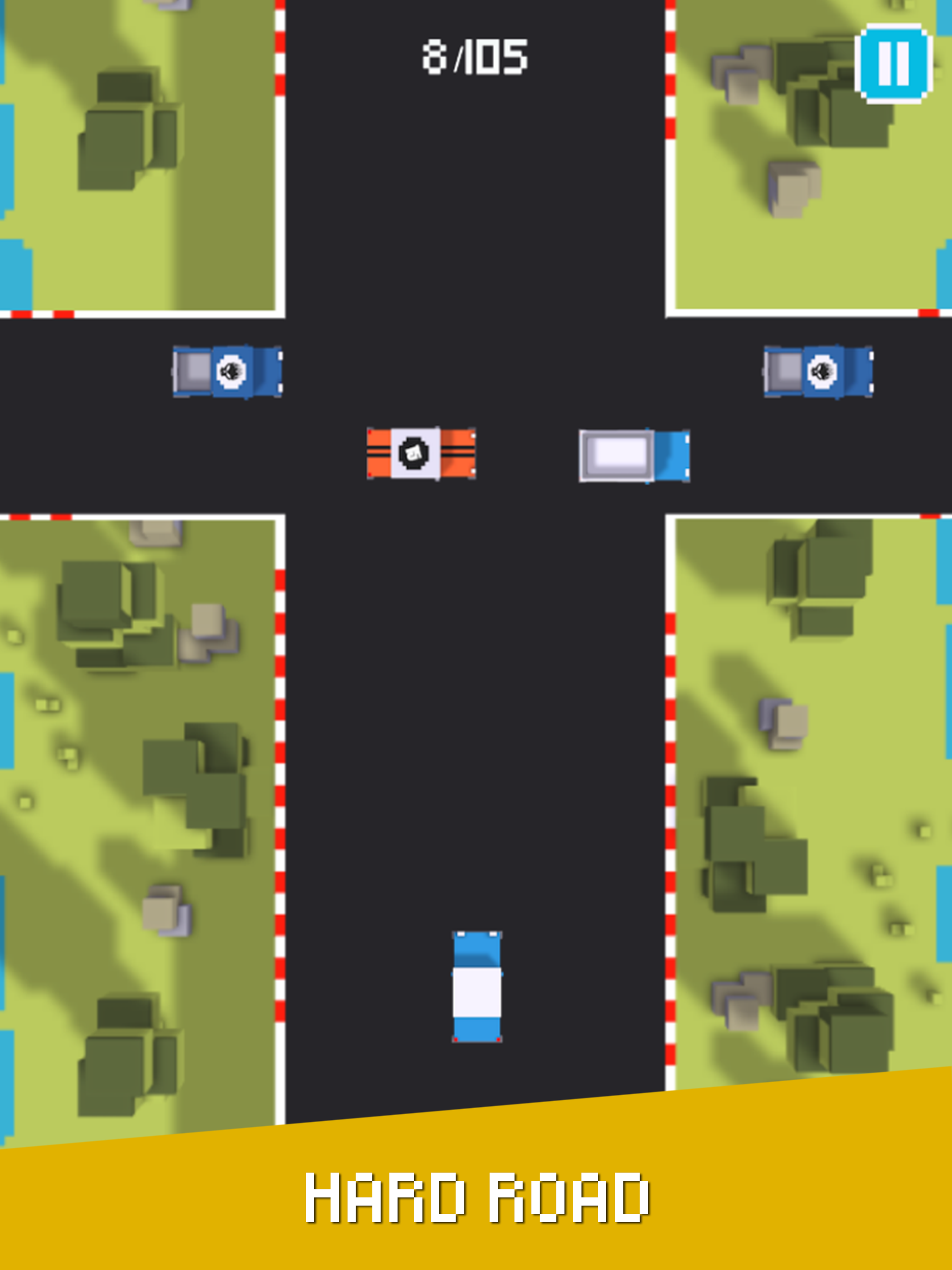 Hard Road - Don’t Crash The Car On Pixel Highway 2