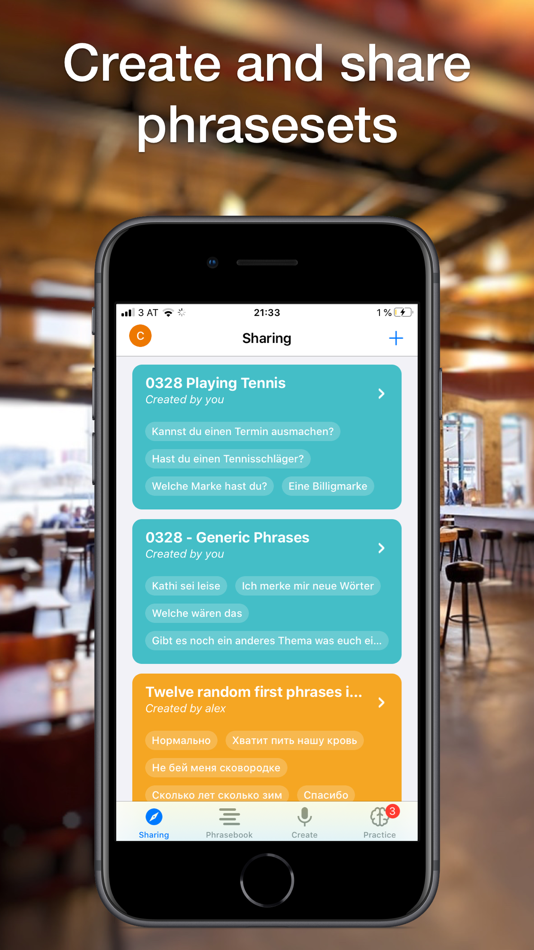 #5. Lingophant - speak and learn (iOS) Podle: Alexander Hartveld