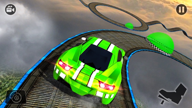 Jugando Juegos de Carros - Impossible Stunt Car Tracks 3D 