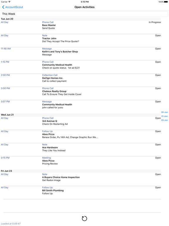 AccountScout iPad screenshot 3 - Business app