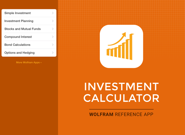 Wolfram Investment Calculator Reference App