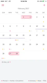 me! - menstrual calendar iphone screenshot 2