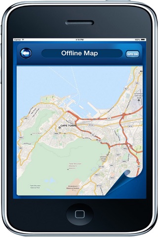 Cape Town South Africa - Offline Maps navigator - náhled