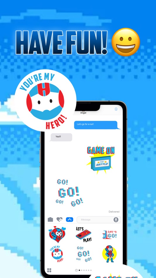 #2. Go! Stickers (iOS) 由: Health Hero, Inc