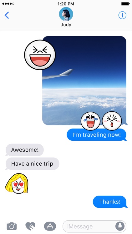 JAMES & MOON Emoji Stickers - LINE FRIENDS