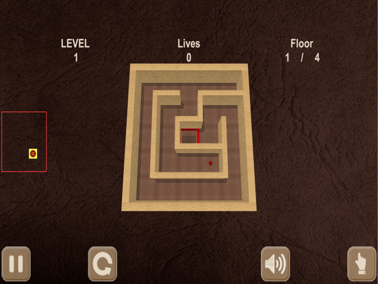 Red ball & maze. Inside View iPad screenshot
