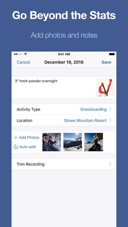 Slopes: Skiing & Snowboarding GPS Tracker