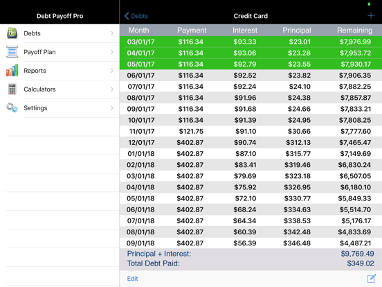 Screenshot #5 for Debt Payoff Assistant