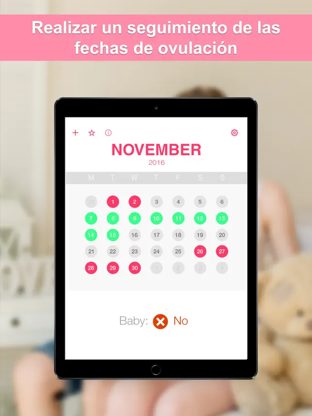 Imágen 3 Fertilidad y embarazo calendario mensual iphone