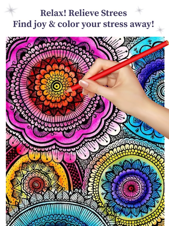 Screenshot #4 pour Coloring Book For Adults - Stress Relief Therapy