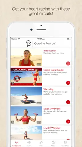 Game screenshot Total Body Fitness Videos with Caroline Pearce mod apk