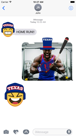 Texas Baseball Stickers & Emojis(圖2)-速報App