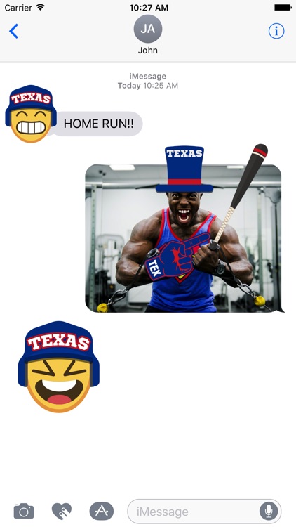 Texas Baseball Stickers & Emojis screenshot-1