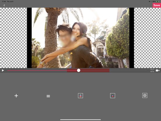 MovStash - Blur Video Editor iPad screenshot 7 - Photo & Video app