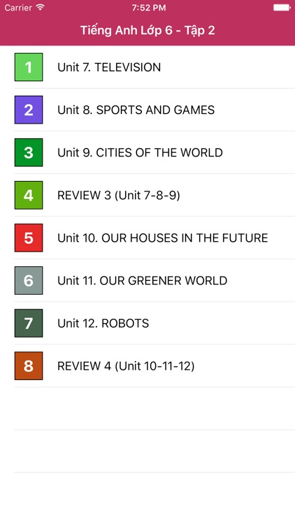 Tiếng Anh Lớp 6 - Tập 2