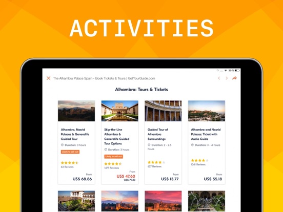 Alhambra Visitor Guide iPad screenshot 6 - Education app