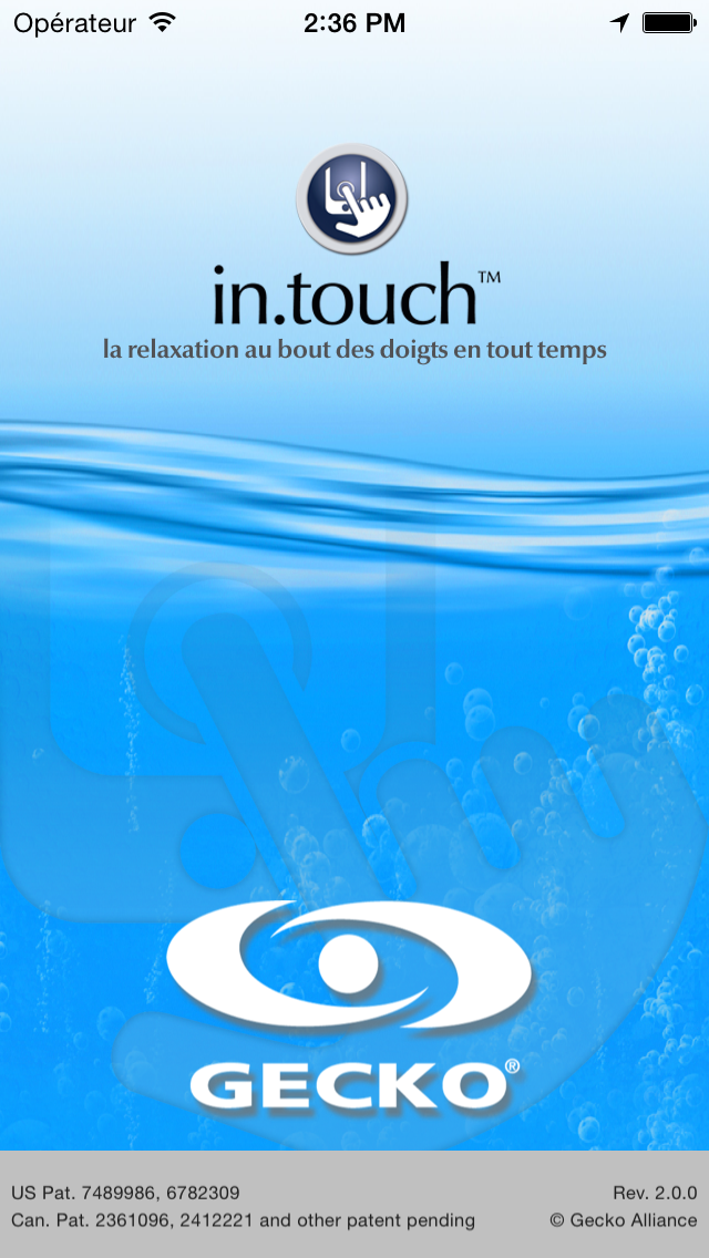 Screenshot #1 pour Application in.touch™ Home