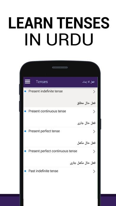 Screenshot #1 pour Learn English Tenses in Urdu
