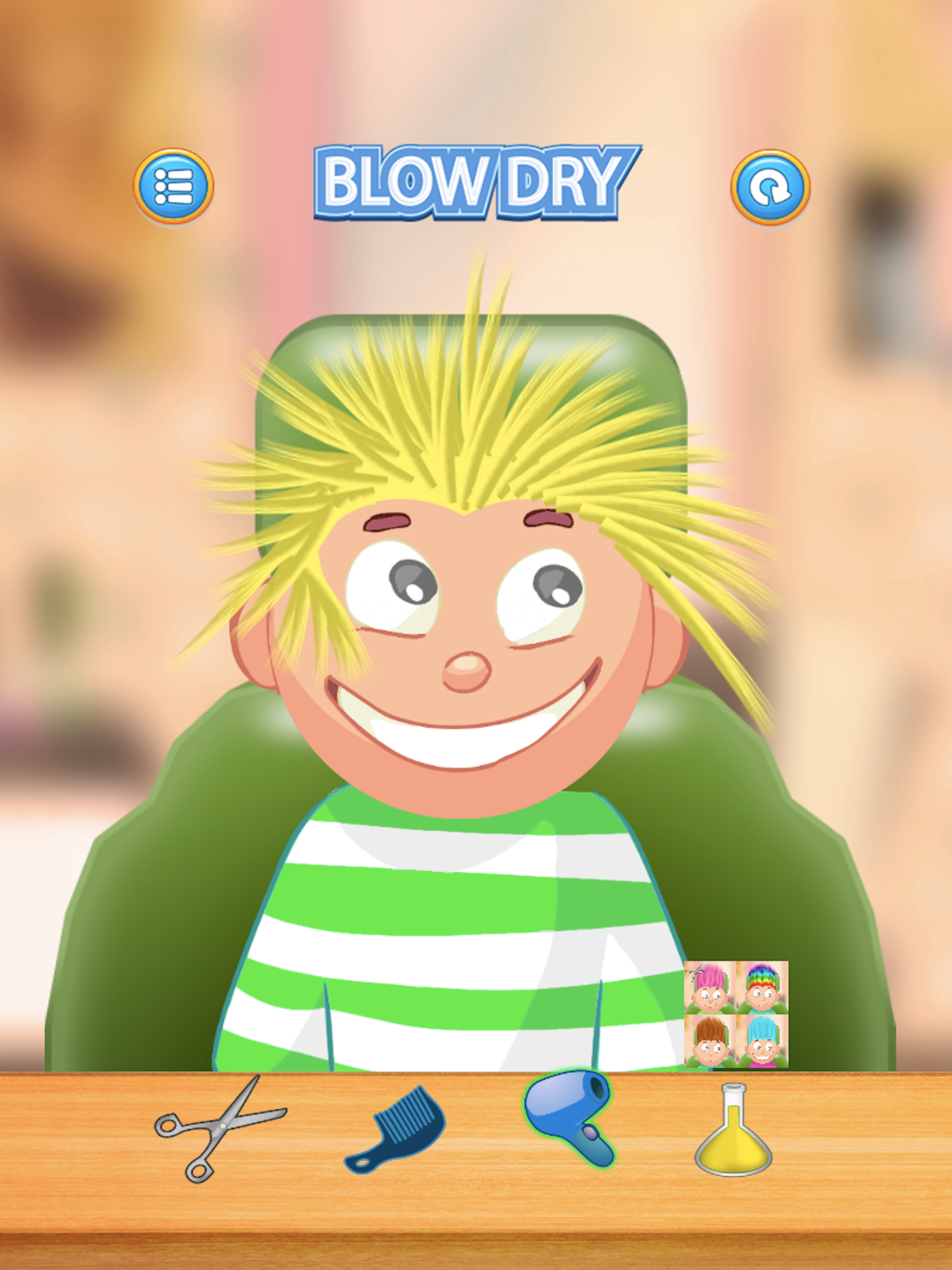 Child game / hair cut (Yellow)