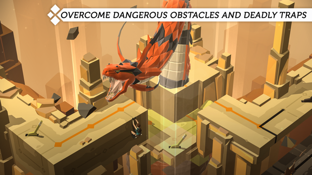 ‎Screenshot van Lara Croft GO