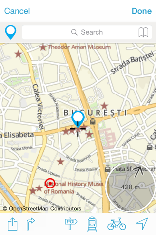 Bucarest on foot : Offline Map - náhled