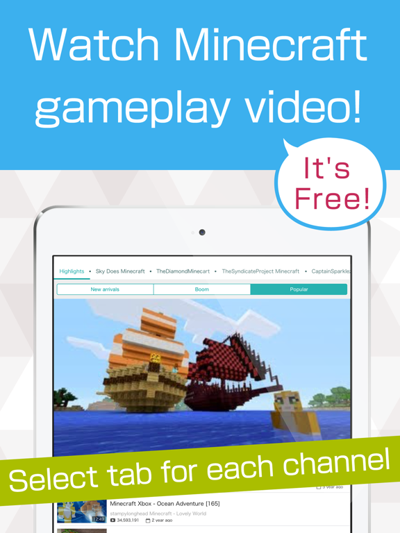 Free Gameplay video guide for Minecraft iPad screenshot 1 - Games app