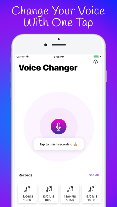 Screenshot #1 pour Chipmunk Voice Changer Editor