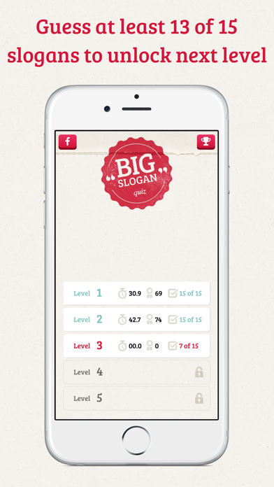 Screenshot #3 pour Big Slogan Quiz