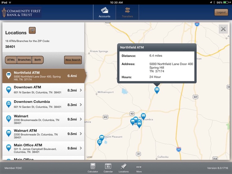 Community First Bank & Trust for iPad screenshot-4